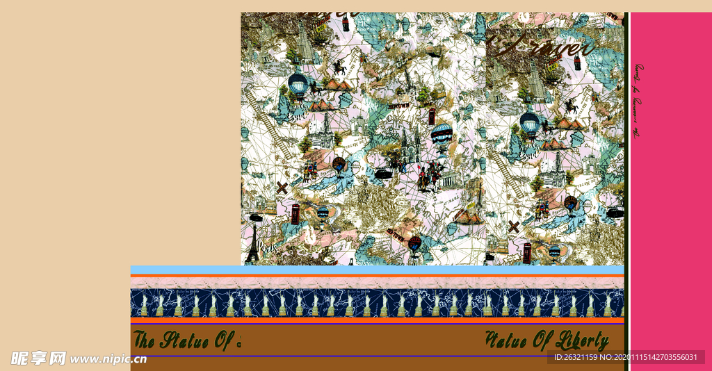 花型 花朵 花紋  数码印花