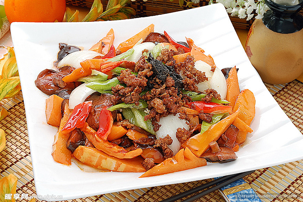 东北菜榄菜肉碎烧二东