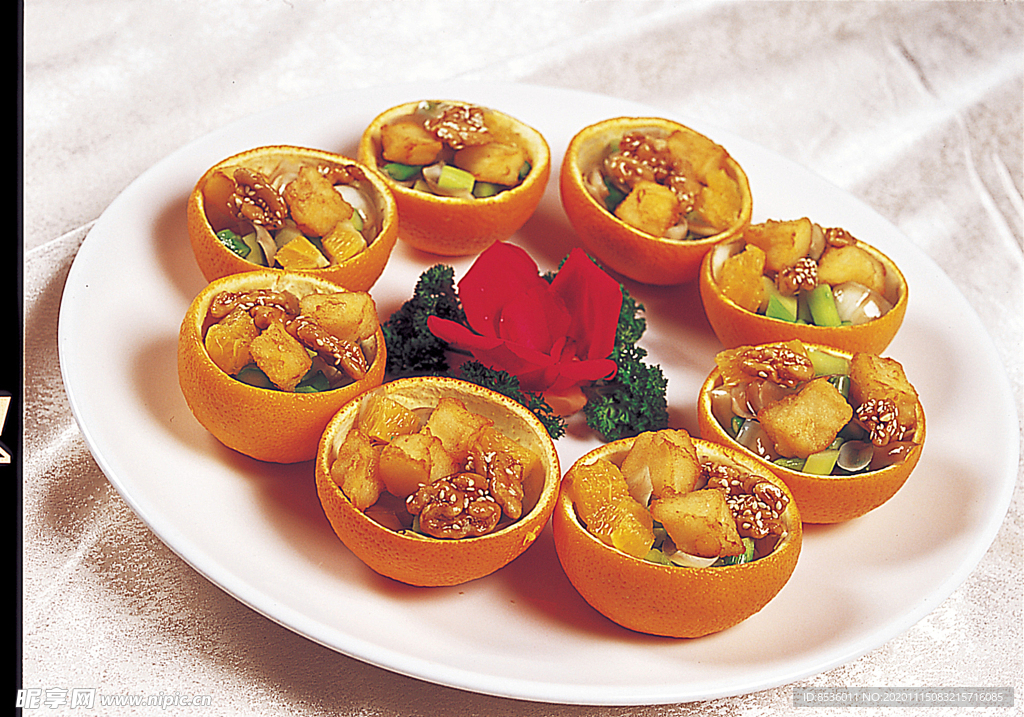 鄂菜安康橙子鳕鱼丁