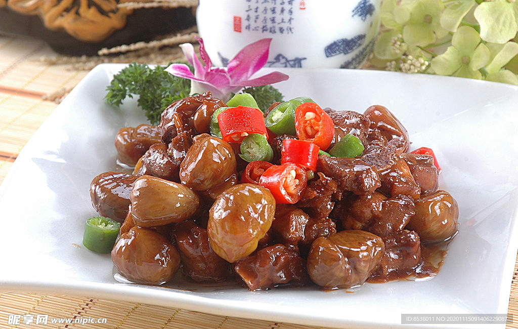 沪菜板栗大雁肉