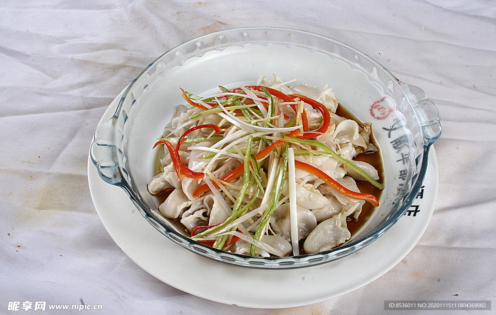 鲁菜山东菜白灼鳄鱼肚