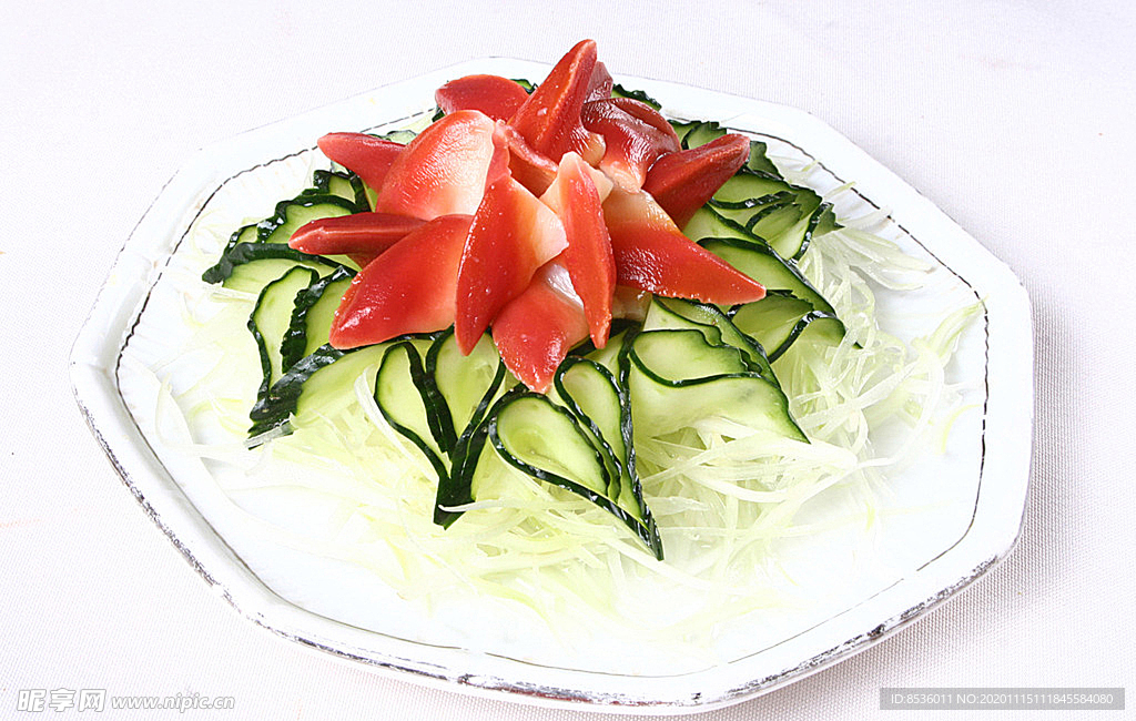 鲁菜山东菜碧绿爽拌北极贝