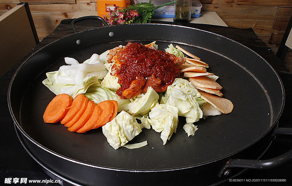 鲁菜山东菜朝鲜铁板炒年糕