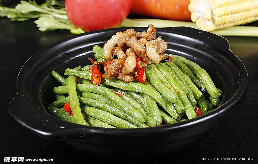 鲁菜山东菜肉末长豆角