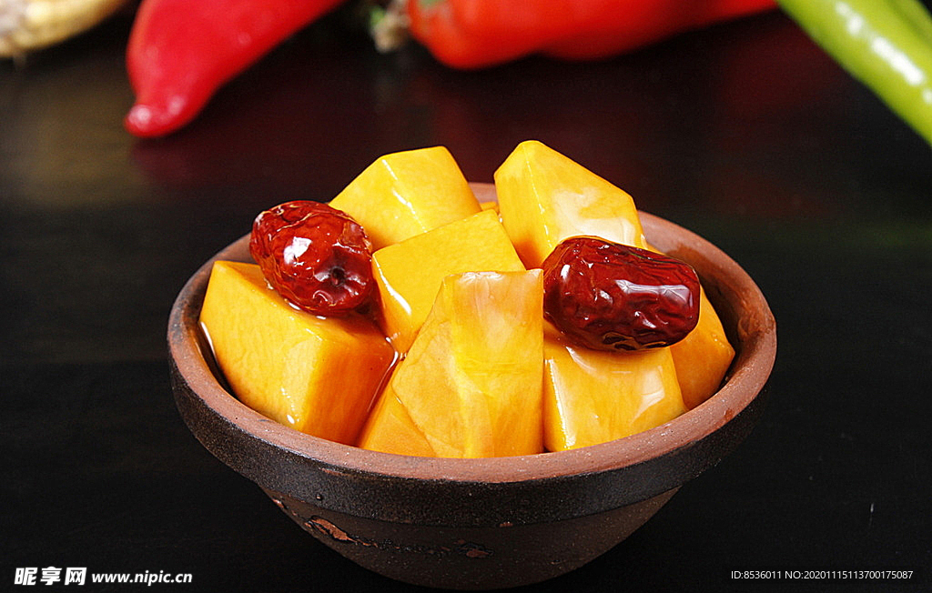 鲁菜山东菜小碗蒸南瓜