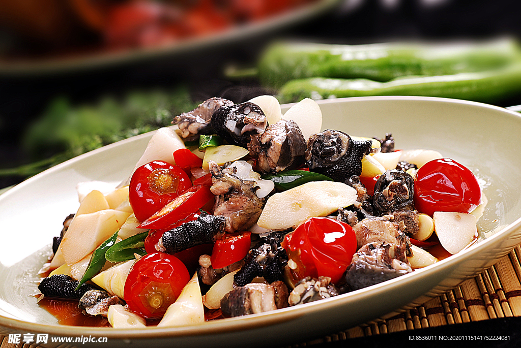 闽菜干烧竹丝鸡大