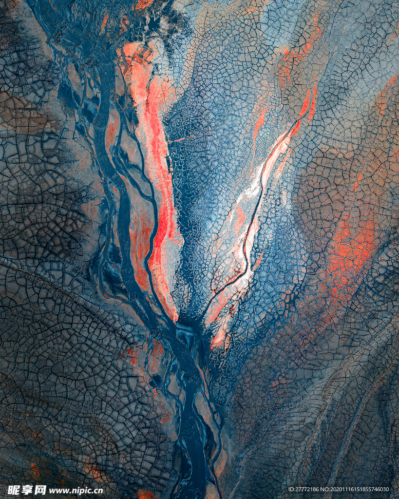 山川河流地质纹理质感背景