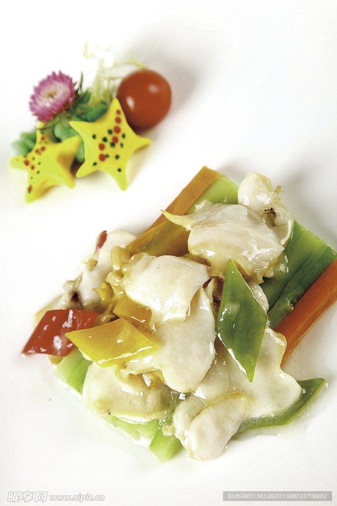 南北热菜日本青芥辣炒海螺片