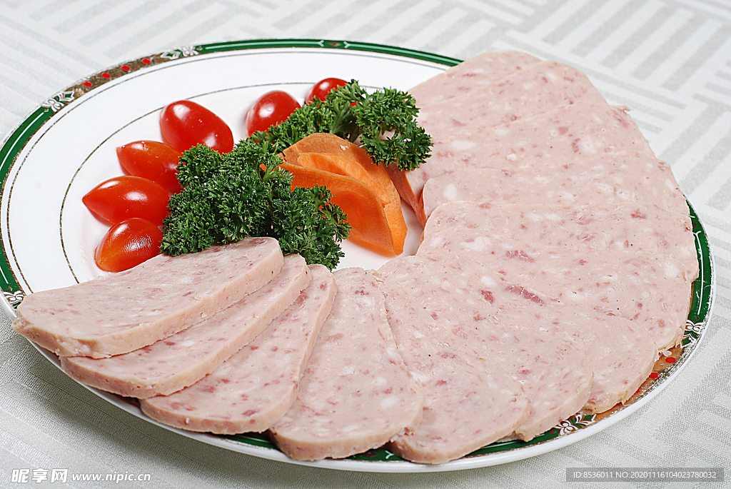 淮扬菜烤午餐肉