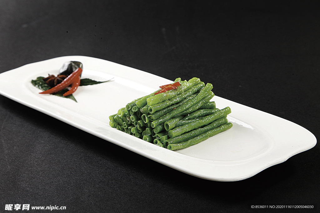 淮扬菜农家炝汁豆角
