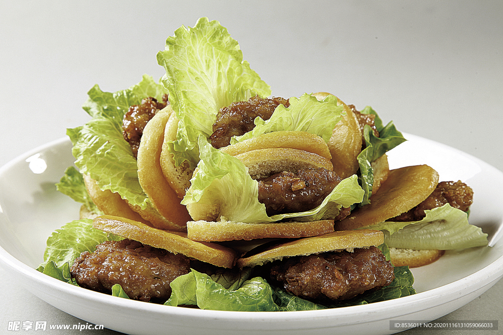 淮扬菜蒜香肉夹饼