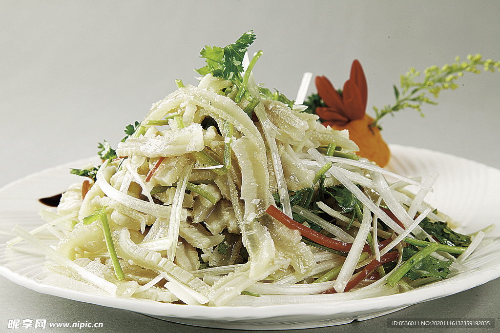 淮扬菜芜爆肚丝