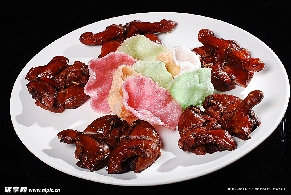 淮扬菜虾片鹌鹑