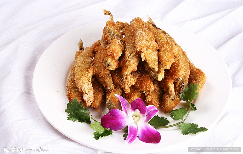 淮扬菜香炸多春鱼