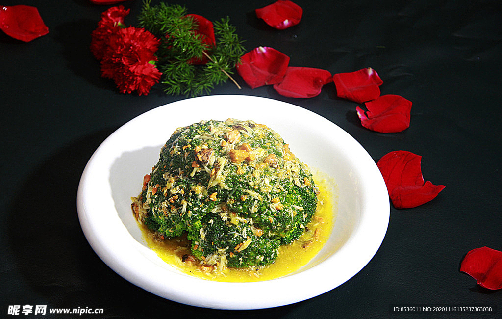 淮扬菜蟹粉西兰花