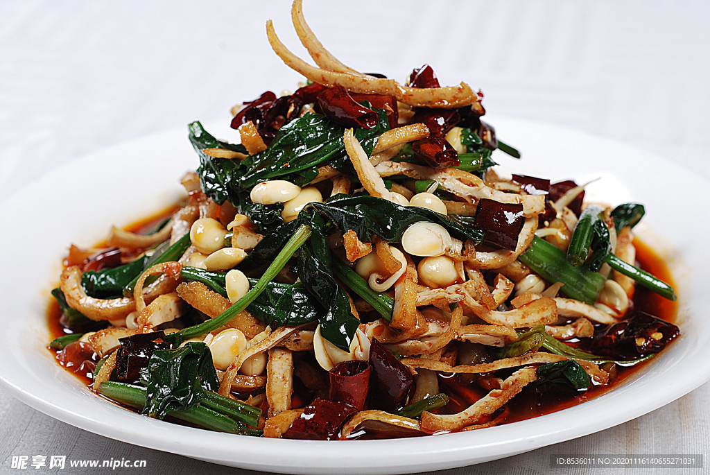 淮扬菜油豆腐拌粉条