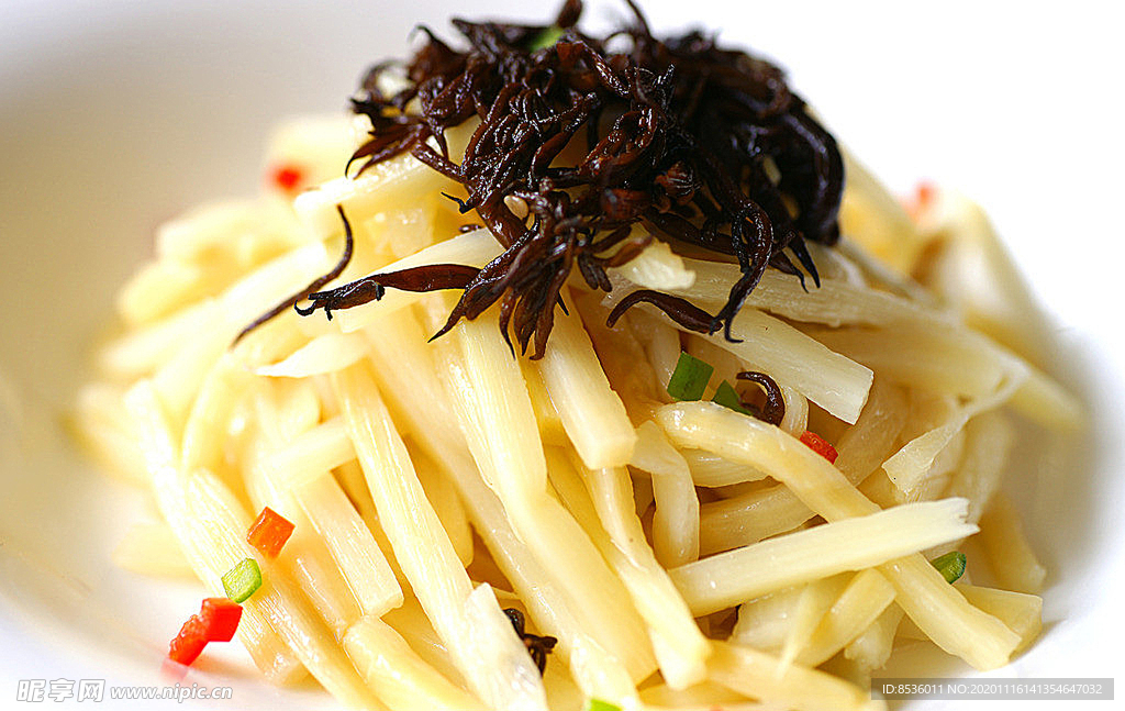 淮扬菜长寿菜拌冬笋