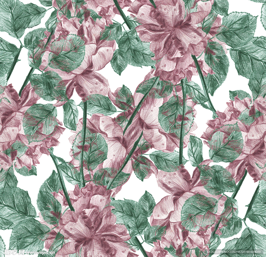 玫瑰剪影背景壁纸