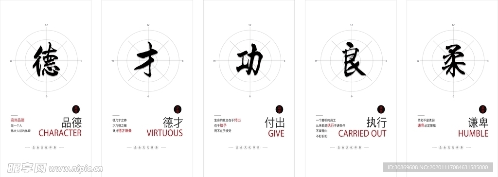 企业文化玻璃贴