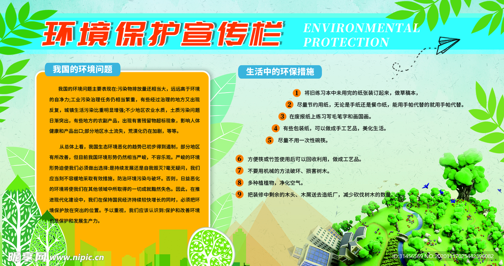 环境保护宣传栏