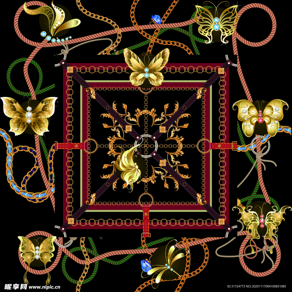 大牌 定位 女装 链条 蝴蝶