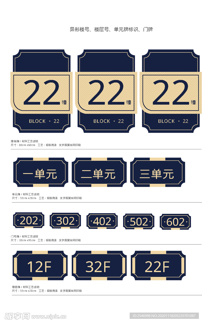 小区单元楼标识