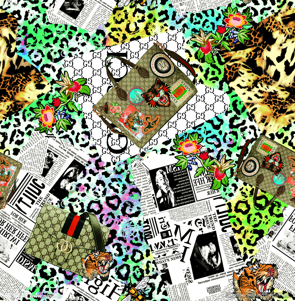 大牌  数码  印花  设计