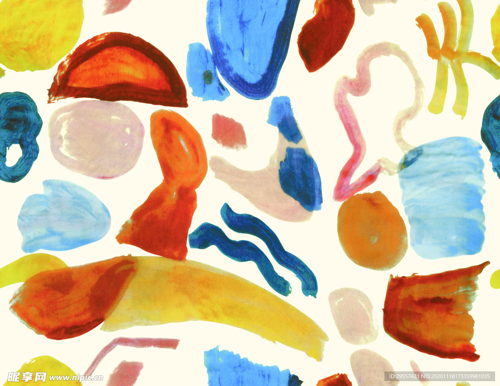 扎染  色块  数码  印花