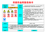 吊装作业风险告知卡
