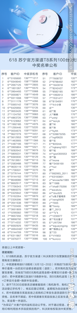 淘宝中奖客户名单