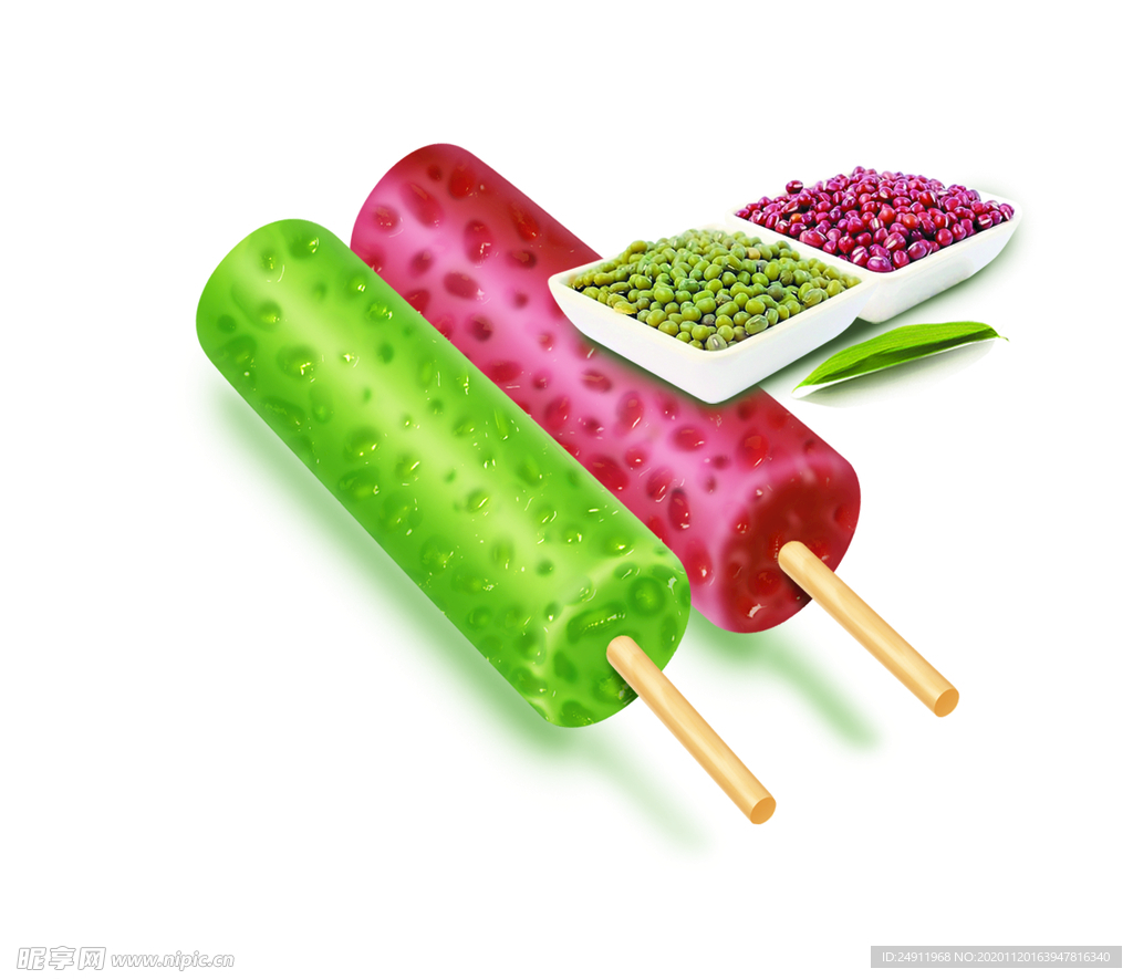 红豆绿豆冰棍雪糕冰淇淋高清