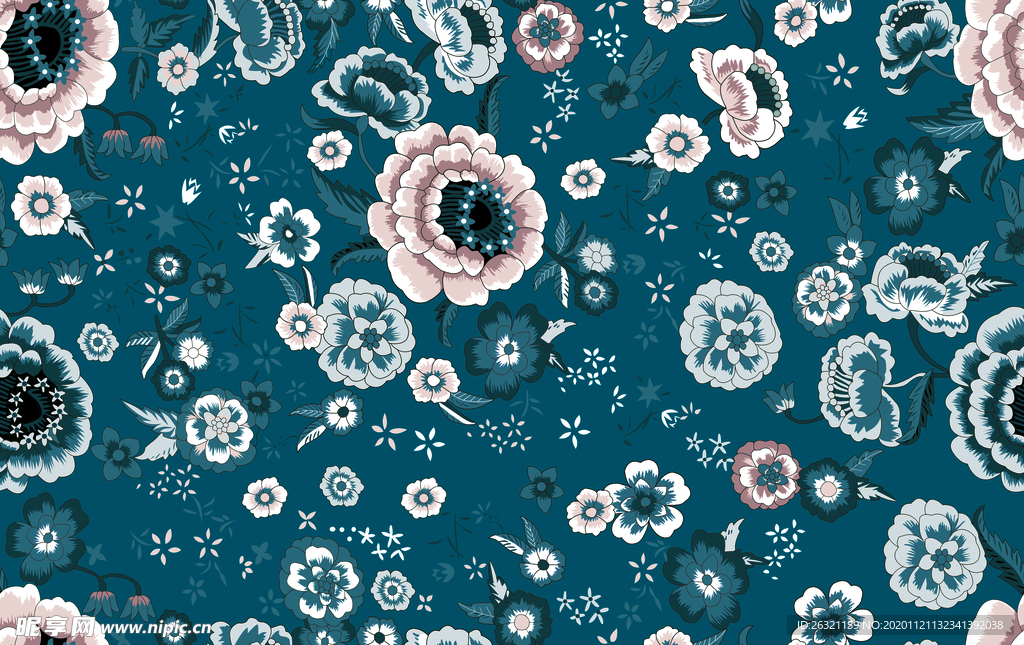 花型 花朵 花紋  数码印花