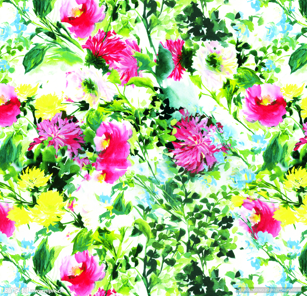 花型 花朵 花紋  数码印花