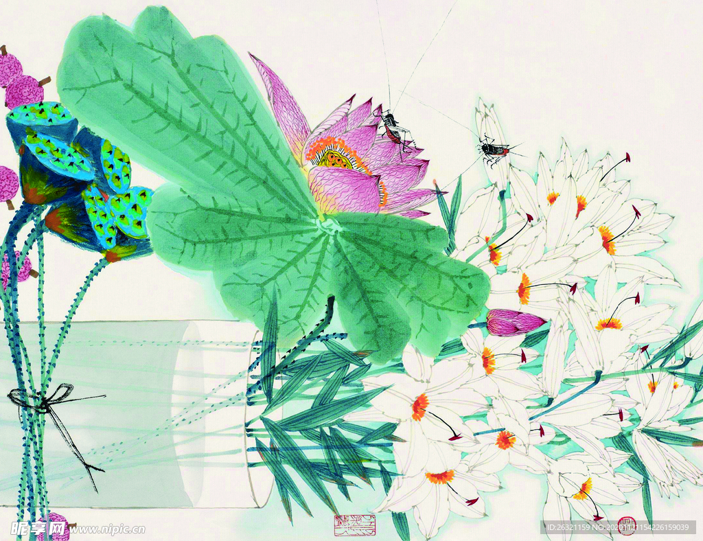 花型 花朵 花紋  数码印花