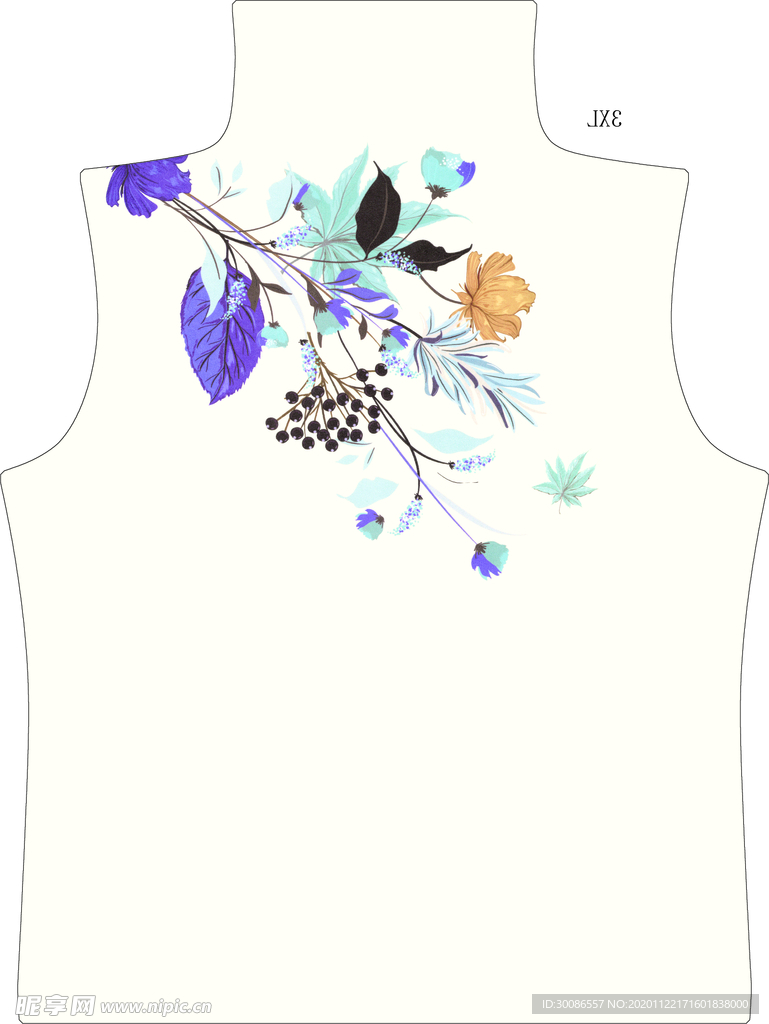 定位花 数码印花