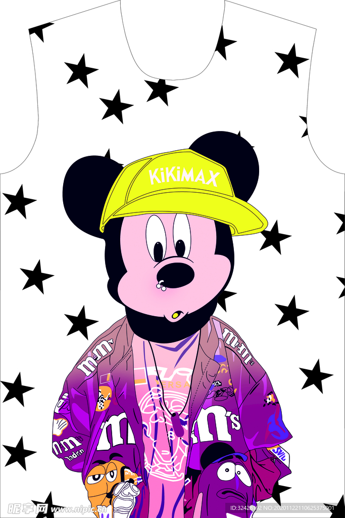 米老鼠 衣服 印花