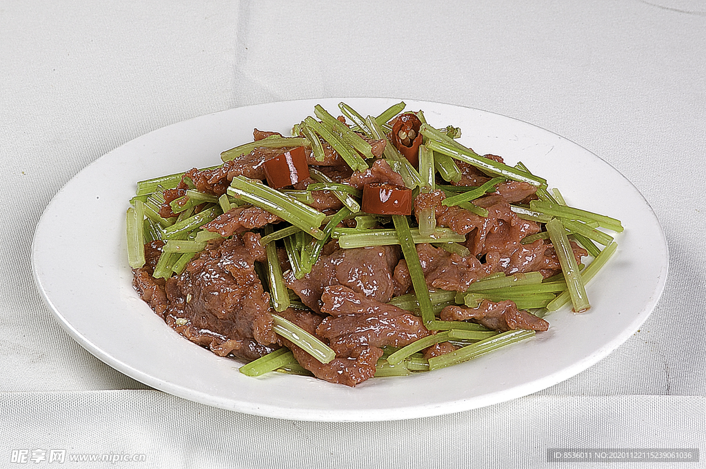 香芹炒牛肉