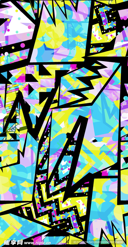 线条 涂鸦 抽象图案 背景底纹