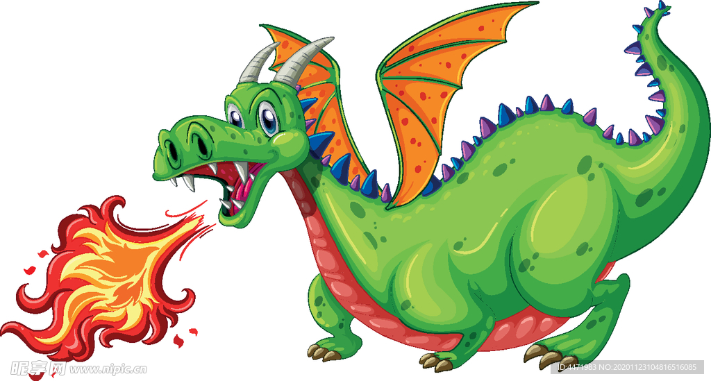 可爱恐龙 飞天恐龙 喷火龙