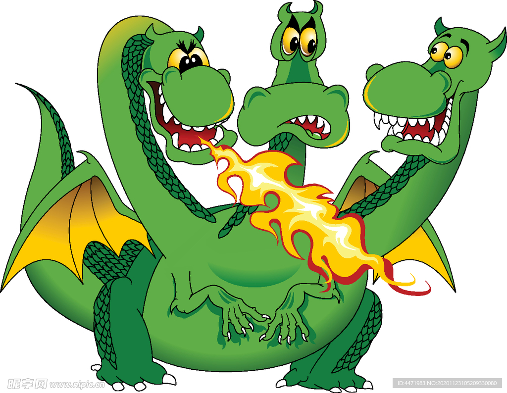 可爱恐龙 飞天恐龙 喷火龙