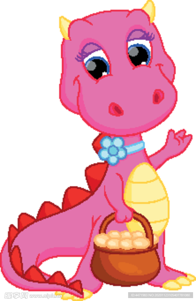 可爱恐龙 飞天恐龙 卡通恐龙