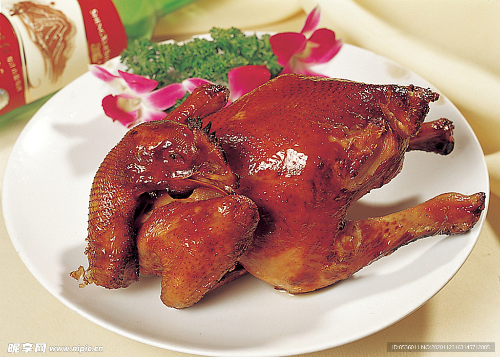 拼盘港式脆皮鸡半