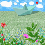 PS手绘漫画 手绘花 朵花