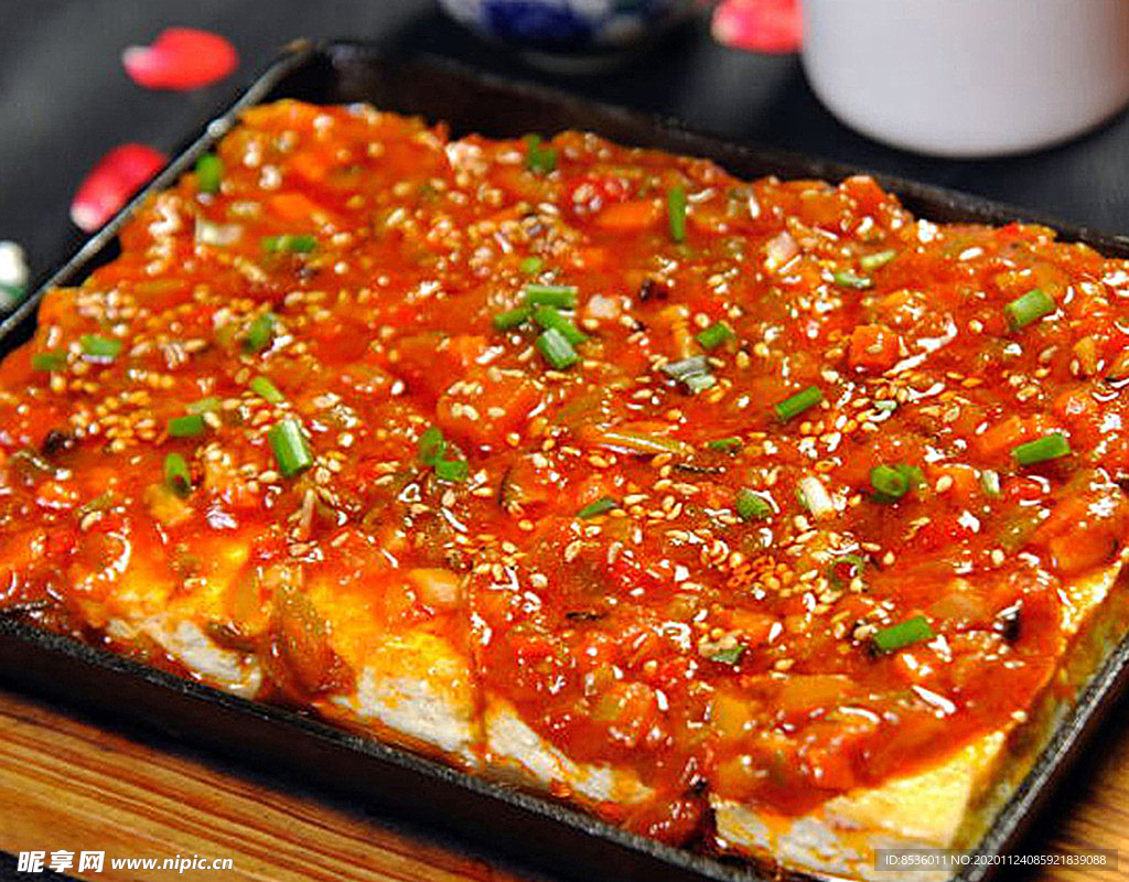 日韩料理石板豆腐