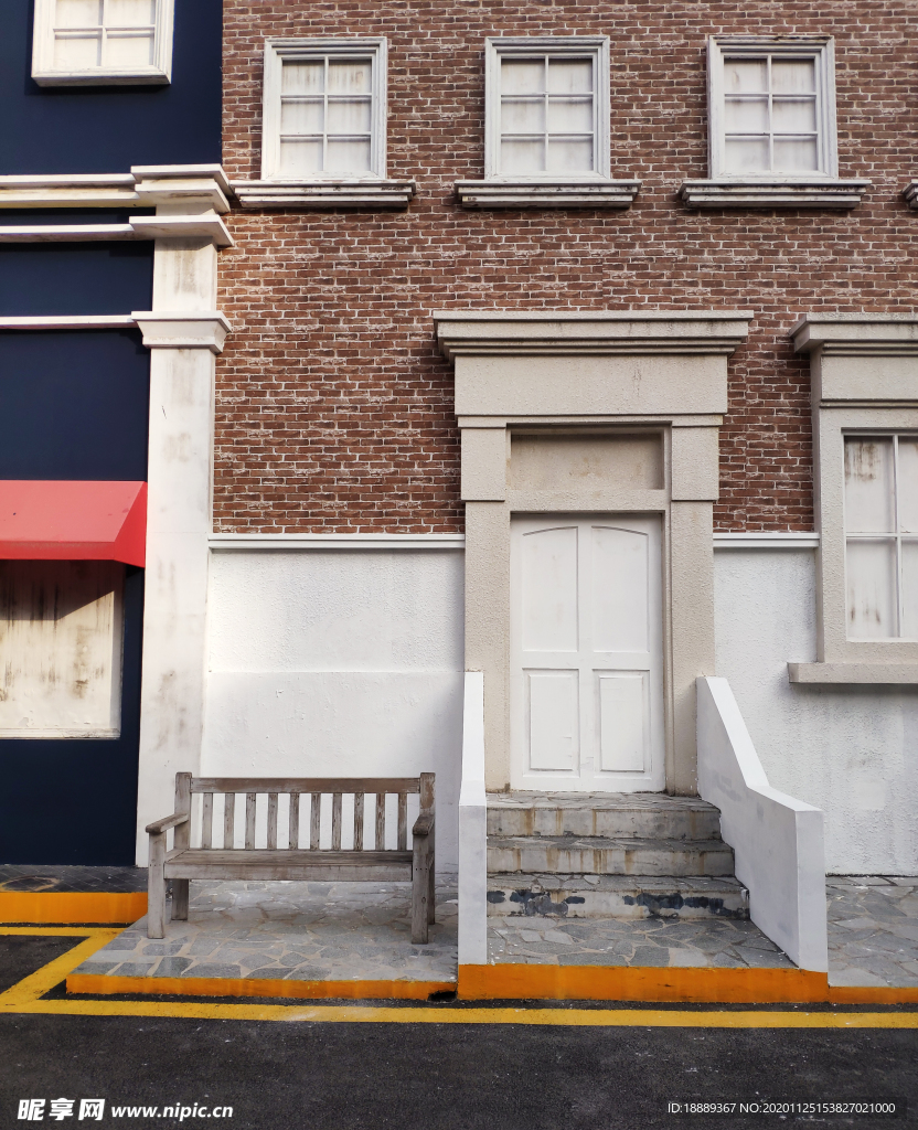 欧美风建筑街头休闲