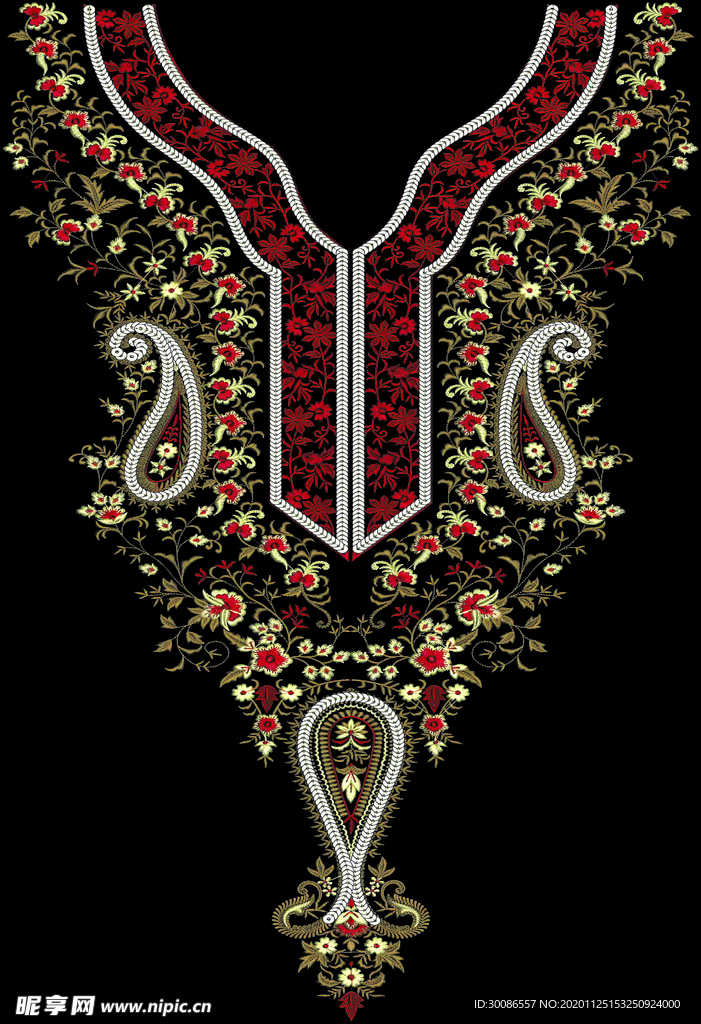 数码印花 定位花