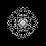 欧式法式石膏灯盘3D模型