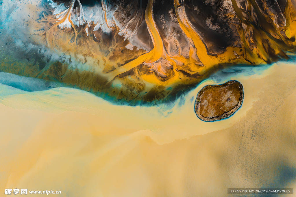 流体质感纹理彩色背景