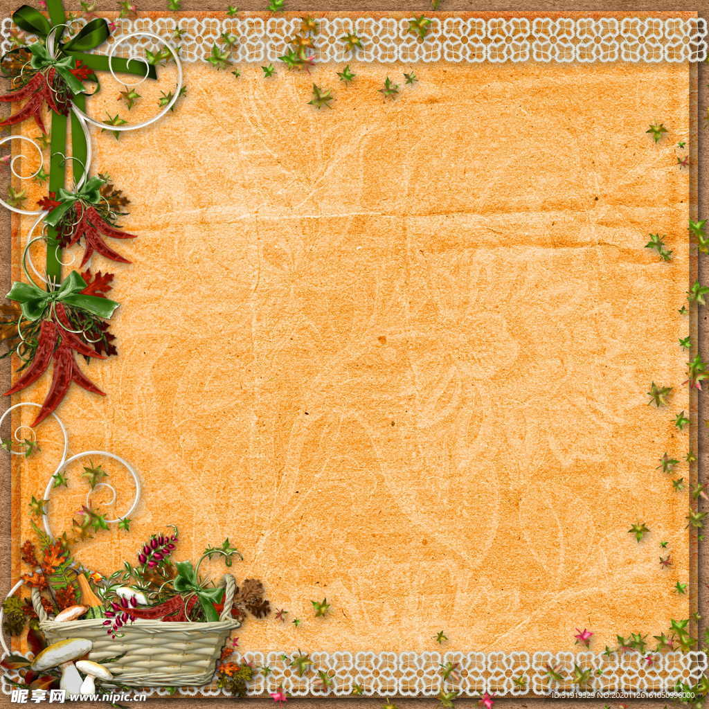 秋季 收成 剪贴簿 背景