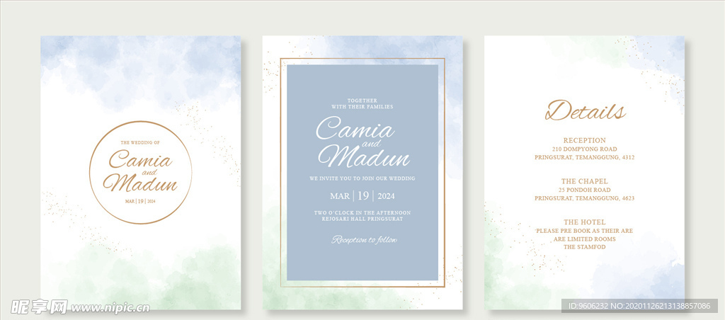 订婚礼求婚邀请函海报迎宾牌水牌